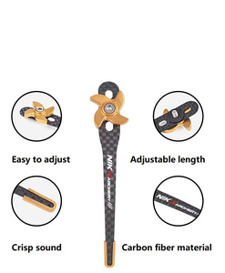 NIKA fibra de carbono tiro con arco Clicker arco recurvo carbono Clicker longitud ajustable para estudiantes jóvenes mujeres tiro con arco principiante caza - Product Image 3