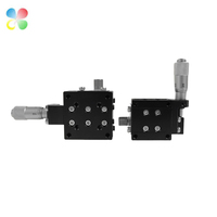 Étape linéaire manuelle de 25mm en aluminium JCX-25 de C & K avec le guide croisé de rouleau pour les instruments optiques
