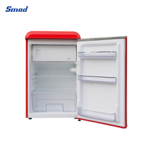 90L Retro Fridge Single Door Top Cover Red <b>Refrigerator</b> - Product Image 4