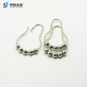 YIWANG En gros Anneaux de rideau de douche en métal en forme de traces de pas pour rideaux à enrouleur - Product Image 4