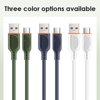 Kabel Multifungsi USB Type-C ke Type-C Inti Kawat Tembaga Murni Silikon Asli 6A Berkualitas Baik Pengisian Cepat