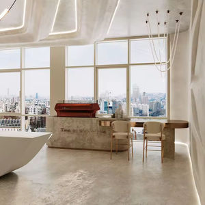 Mobilier de salon de coiffure tendance, design personnalisé, aménagement intérieur de salon de beauté, poste de coiffure avec miroir - Product Image 4