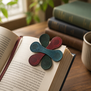 Marcador de lectura <span class=keywords><strong>artificial</strong></span> duradero en varios colores para amantes de los libros Clip de marcapáginas magnético de cuero genuino - Product Image 4