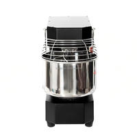 Commercial 15L Spiral Dough Mixer for Bakery, Pizza Shop & Small Business Mobile Cart Bread Cake Dough Kneading Equipment