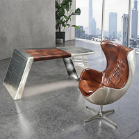 Chaise industrielle rétro aviateur pour bureau et salon chaise de bureau style loft bureau aviateur