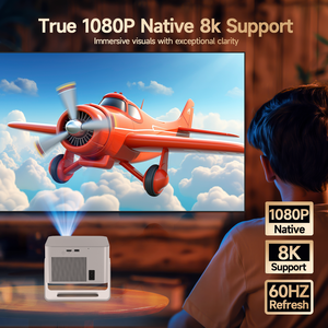 Proyector de Cine en Casa Auto Focus HY350 Max, Compatible con 8K <span class=keywords><strong>HD</strong></span> Nativo 1080P, Wifi6, BT5.4, 650ANSI, Allwinner H726, Nuevo - Product Image 4