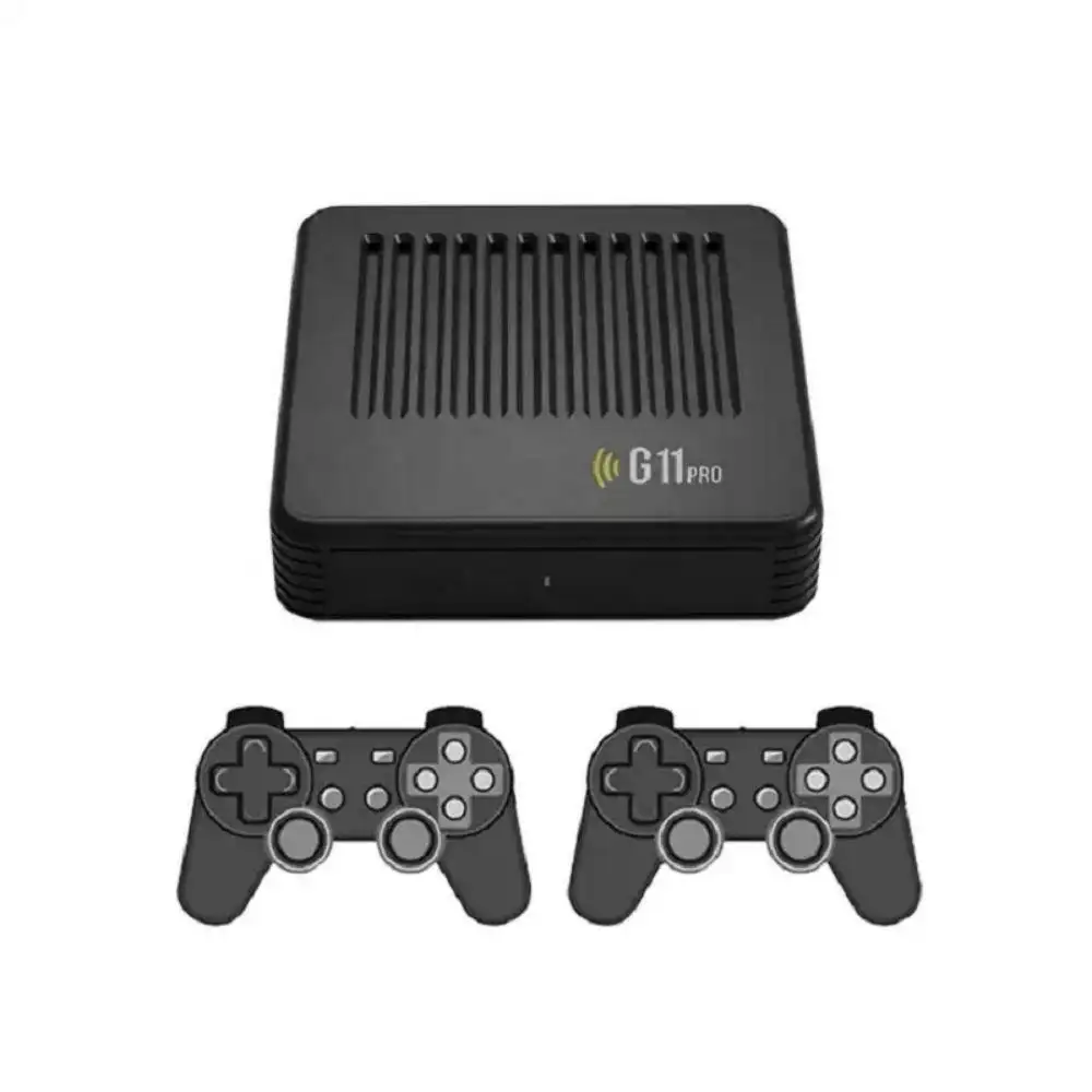 Wholesale G11pro with gamebox Wireless Controller 4K HD Android TV Box Video Game Consoles with Emulators 40000+ Retro Games