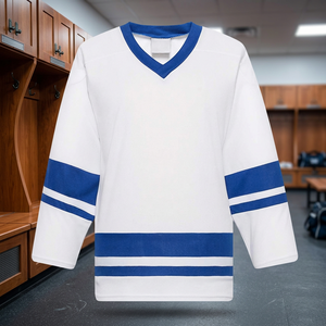 Wholesale Custom Classic Blue White Stripe <b>Soccer</b> Jersey Short Anti-Bacterial Full Sublimated Heat-Transfer Printed - Product Image 4