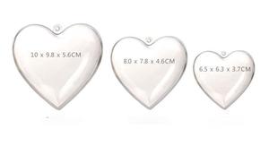 Palline di Plastica a Forma di Cuore Infrangibili con Stampa UV di Alta Qualità per Decorazioni Natalizie <span class=keywords><strong>e</strong></span> di San Valentino - Product Image 2