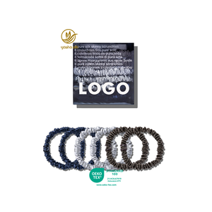 Collection de chouchous en soie de mûrier SILK – Accessoires capillaires de luxe en soie hautement élastiques pour femmes – Lot d'élastiques à <span class=keywords><strong>cheveux</strong></span> pour queue de cheval - Product Image 3