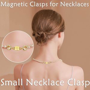 Qulltk Double <b>Magnetic</b> Necklace <b>Clasps</b> And Closures K Gold And Silver Bracelet Extender Jewelry <b>Clasps</b> Converters For DIY Jewelr - Product Image 6
