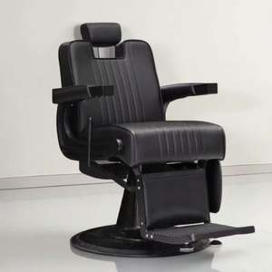 Barber shop chair for men's vintage hairstyles, suitable for reclining, perming, dyeing, cutting, and shaving - Product Image 4