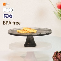 Support à gâteau en polyrésine écologique Aleo, plateau de qualité supérieure, réceptions de mariage, banquets d'hôtel, présentation à domicile, service contemporain