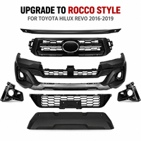 Kit de modernisation avant pour Toyota Hilux Revo 2016-18, conversion en Rocco, pare-chocs non peint en plastique PP, pièces de carrosserie, vente en gros