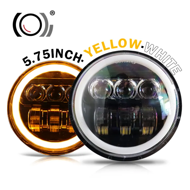 High Power LED Car 12V Work Light 5.75inch Round Auto LED Headlight For Motorcycle Cars