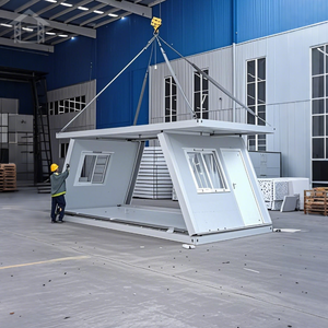 Tái sử dụng có thể gập lại container nhà x loại gấp thiết kế kết cấu thép bánh sandwich Bảng điều khiển mạnh mẽ và ổn định xây dựng - Product Image 1