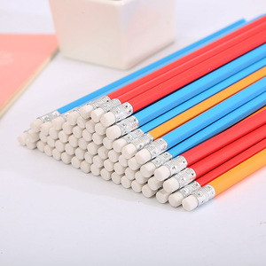Lápices Estándar de 7.5 Pulgadas con Borrador Personalizado, Lápices de Grafito con Cuerpo de Madera, Papelería - Product Image 2