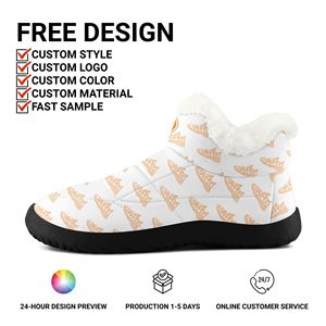 Chaussures d'hiver personnalisées avec logo OEM/ODM, bottes de <span class=keywords><strong>neige</strong></span> chaudes <span class=keywords><strong>en</strong></span> fourrure pour hommes et femmes FN072 - Product Image 2