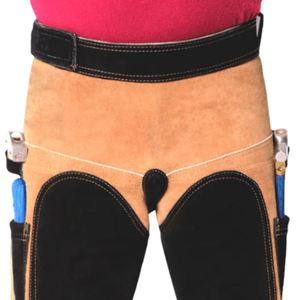 Delantales de herrador personalizados 2025 Oem nueva moda hecha en Pakistán Top equitación delantales de herrador de cuero de gamuza personalizados de alta calidad - Product Image 4