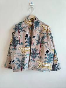 Hot <b>Sale</b> Jungle Print Velvet Jackets Indian Handmade Velvet Jacket or Boho Style <b>Quilted</b> Jackets Available <b>for</b> Worldwide Supply - Product Image 5