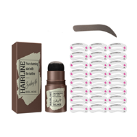 Ensemble de sculpture pour les sourcils, Logo personnalisé, crème pour les sourcils, fermeture rapide, marron, noir, maquillage pour les yeux, 3 couleurs