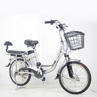 Vélo électrique pliable à deux places, vélo de ville avec panier avant, batterie au lithium, scooter électrique pour femmes