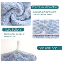 Eco-Friendly Quick-Dry Head Wrap Hair Drying Cap Turban Microfiber Dry Hair Towel
