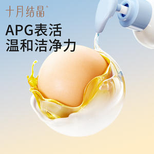 Champú y Gel de Baño para Bebés October Crystal, 30 ml, Fórmula de Leche Limpiadora Suave APG - Product Image 1