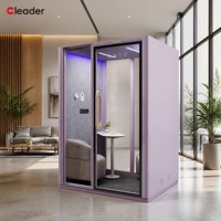 Cabine de travail modulaire portable insonorisée pour intérieur, studio acoustique, espace de travail, mobilier, cabine téléphonique isolée