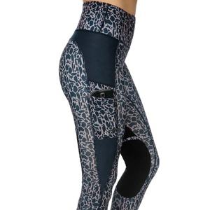 Leggings d'équitation pour femmes PIHA SPORT, sur mesure, avec assise en silicone intégral, antibactériens, respirants, en tissu Spandex/Polyester, ajustés. - Product Image 4