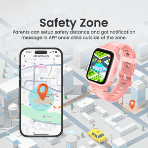 Montre intelligente pour enfants LAGENIO avec carte SIM 4G, positionnement GPS, SOS, TFT, étanche IP68, autonomie <span class=keywords><strong>de</strong></span> 4 jours, assistant vocal IA, appel vidéo - Product Image 3