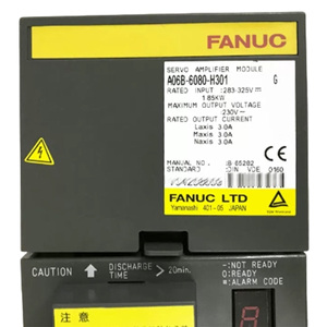 FANUC A06B-6080-H305 แอมพลิฟายเออร์อัลฟ่า SVM3-12/12/40 โมดูลไดรฟ์สามแกน ควบคุม PWM 3.5kW 240VAC ระบบอัตโนมัติ - Product Image 1