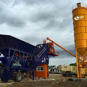 โรงผสมคอนกรีตขนาด75ลูกบาศก์เมตรแบบพกพาเคลื่อนย้ายได้ - Product Image 3