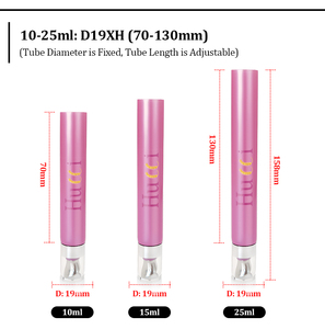 Tube cosmétique vide personnalisé D19 10ml-25ml, tube à presser pour crème pour les yeux, sérum pour les yeux, tube à presser pour massage avec applicateur en alliage de zinc - Product Image 5