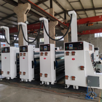 Machine d'impression flexographique automatique multicolore YSF-D avec extension de garantie, pour carton ondulé avec découpe et rainurage