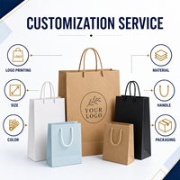 Sac en papier noir crème tendance avec logo personnalisé, poignée en ruban satiné, sac cadeau de luxe pour boutique de vêtements et articles vestimentaires