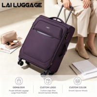 Valise en tissu Oxford 28 pouces, bagage à roulettes extensible grande capacité, étanche