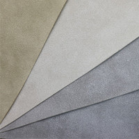 PU coloré doux populaire flocage cuir vente chaude cuir Chamois