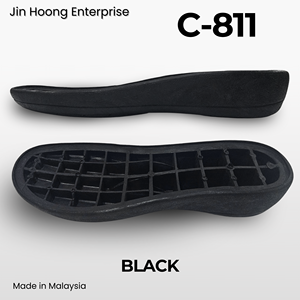 Jin Hoong <b>Women's</b> Durable Anti-Slip PVC C-811 Black Outsole <b>Water</b>-Resistant Slippers 40mm Thickness - Product Image 2