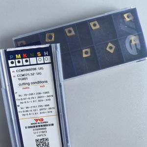 Insertos Cuadrados para Herramientas de Torneado Externo CCMT060208-UG YG801 YG-1s de Carburo de Tungsteno de Alta Calidad con Recubrimiento PVD CVD para Tornos CNC OEM - Product Image 3
