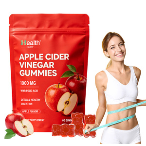 Gummies au vinaigre de cidre de pomme bio avec la mère, fabriquées aux États-Unis (OEM), Keto 1000mg, B12, Probiotiques, Santé intestinale, Détox, Végétaliennes, Sans OGM - Product Image 1