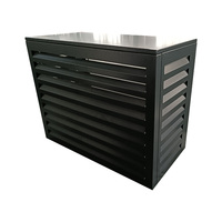 Revêtement mural extérieur en aluminium carré OEM pour climatiseur, pour hôpital et école, ignifuge, léger, taille personnalisée