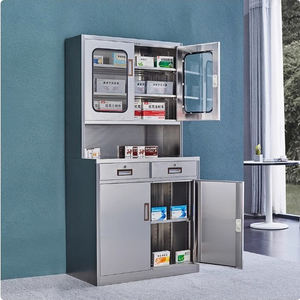 Présentoir à 2 tiroirs en métal <span class=keywords><strong>pour</strong></span> le rangement des implants dentaires <span class=keywords><strong>Pharmacie</strong></span> modulaire Armoire médicale en acier inoxydable 304 Mobilier hospitalier - Product Image 3