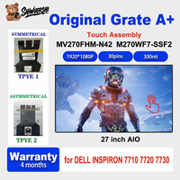 Layar LCD Sentuh Original Baru 27 Inch MV270FHM N42 LM270WF7 SSF2 Pengganti Perakitan untuk Dell I7710-79 untuk Panel Layar HP AIO