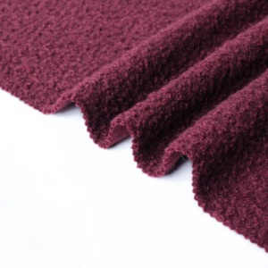 26 27 New Style in Stock Cheap Price Fast Delivery Soft With Shinning Sequin Cherry <strong>Red</strong> <strong>Wool</strong> Blended Fabric for Dress Suit Coat - Product Image 3