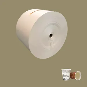 Rouleau de papier couché PE fabricant de matériaux à une face avec la matière première du rouleau de gobelets en papier couché PE personnalisé pour gobelets en papier