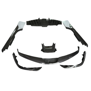 Pour <span class=keywords><strong>Ferrari</strong></span> SF90 mise à niveau Kit de carrosserie en Fiber de carbone de Style OEM avec lèvre avant lèvre arrière jupes latérales aile arrière - Product Image 1
