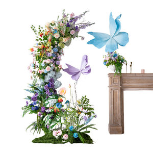 EG-E48-1 Fondo Fotográfico para Fiestas, Organización de Eventos, Centros de Mesa para Bodas, Mariposas Simuladas, Flores de Seda - Product Image 6