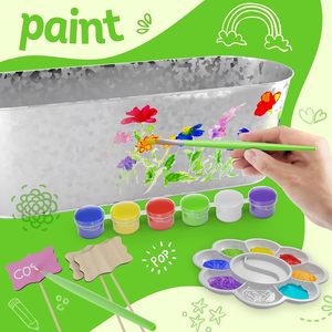 Kit <span class=keywords><strong>de</strong></span> culture <span class=keywords><strong>de</strong></span> fleurs et <span class=keywords><strong>de</strong></span> plantes personnalisé - Design nature pour enfants <span class=keywords><strong>de</strong></span> 5 à 12 ans - Projets <span class=keywords><strong>de</strong></span> jardinage et d'art - Cadeau d'anniversaire unisexe - Product Image 3