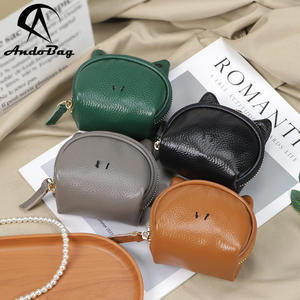 Porte-monnaie en cuir véritable AndoBag pour femmes, porte-cartes mini rétro, sac de rangement élégant et compact 3164 - Product Image 1
